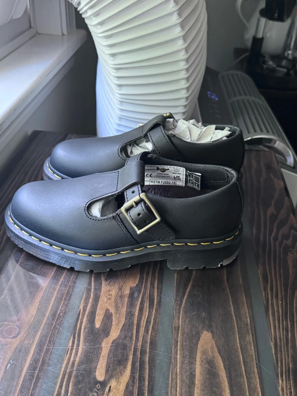 Dr. Martens Black T‑Bar Mary Jane Shoes - Picture 3 of 11